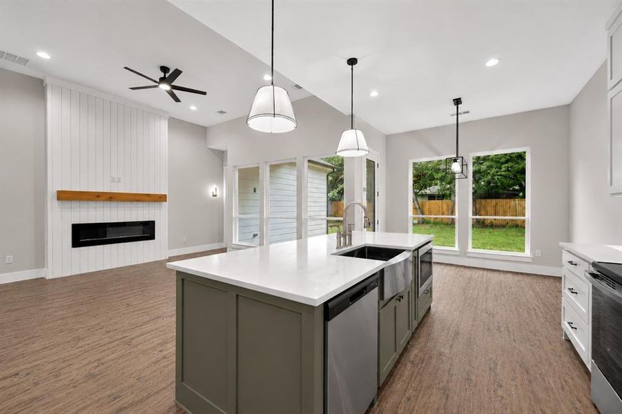 Furnished interior view inside a new home in , Dallas (Image 3).