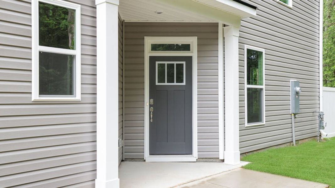 Exterior details and patio area of a home in Hidden Hills, Spartanburg (Image 3). Exterior details and patio area of a home in Hidden Hills, Spartanburg (Image 3).