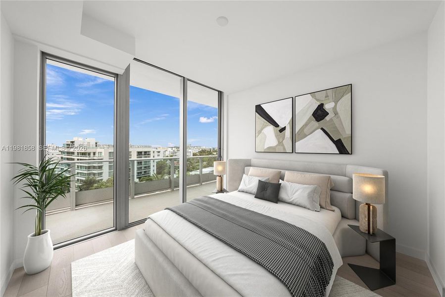 Furnished interior view inside a new home in , Bay Harbor Islands (Image 8).
