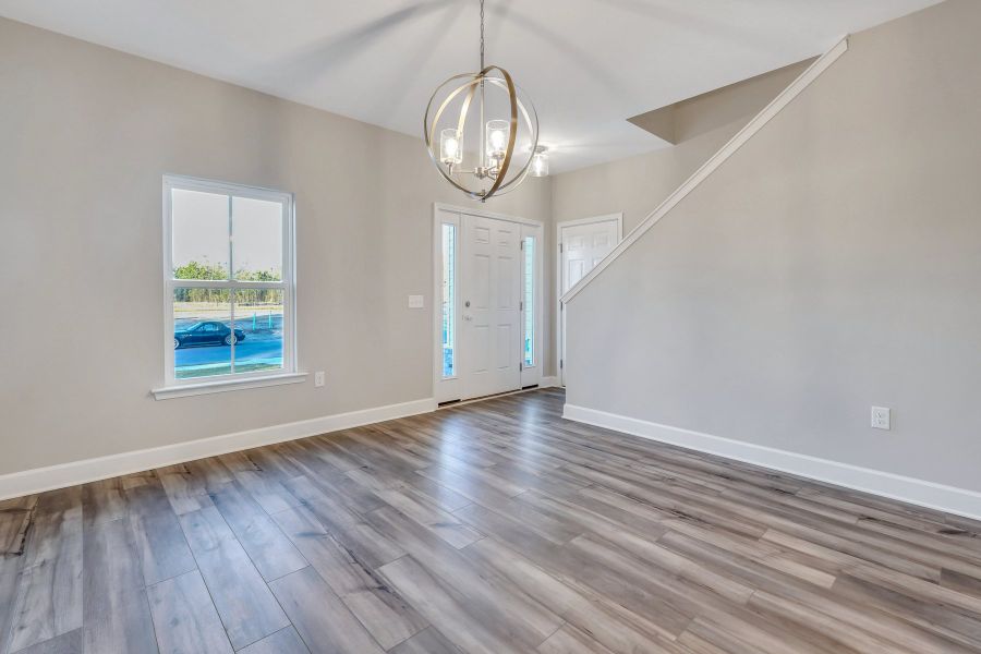 Representative unfurnished interior of a home built from the New Haven Town A by Ernest Homes in New Haven At Belmont Glen, Guyton (Image 23). Representative unfurnished interior of a home built from the New Haven Town A by Ernest Homes in New Haven At Belmont Glen, Guyton (Image 23).
