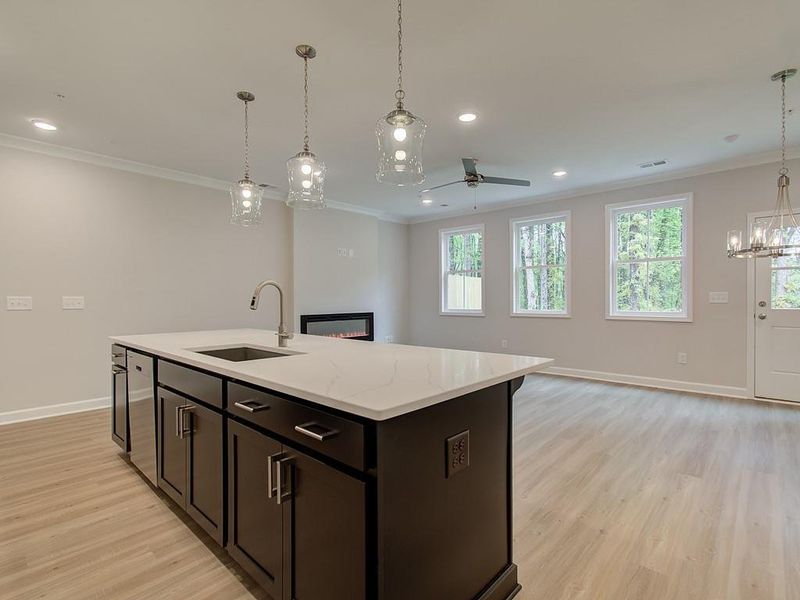Furnished interior view inside a new home in Cherokee Township, Acworth (Image 6).