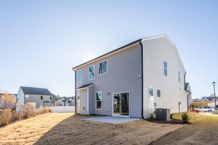 Exterior details and patio area of a home in Daniel Farms, Benson (Image 3).