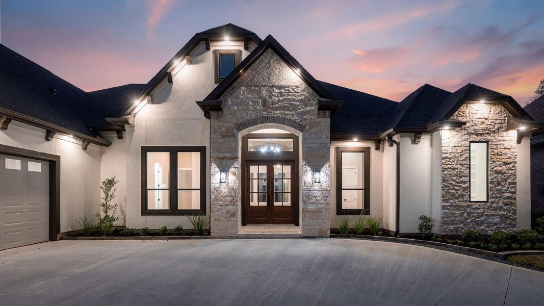 Front exterior of a new home in , Montgomery, TX, highlighting curb appeal (Image 28).
