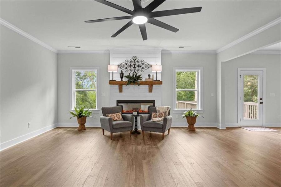Furnished interior view inside a new home in Silvercrest Lakes, Acworth (Image 13).