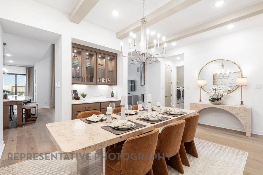 Furnished interior view inside a new home in Cross Creek West, Fulshear (Image 19).