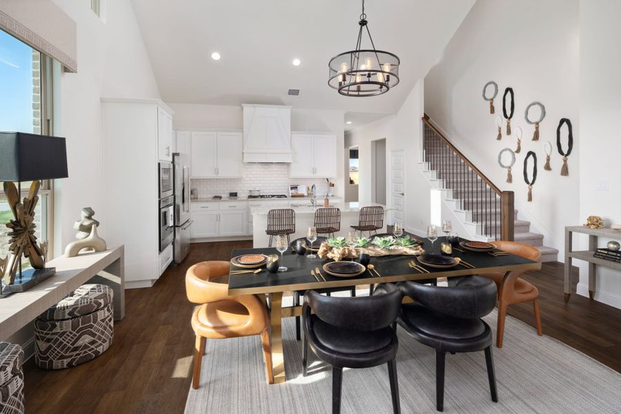 Representative furnished interior of a home built from the The Trinity Executive by UnionMain Homes in Lake Breeze, Lavon (Image 15).