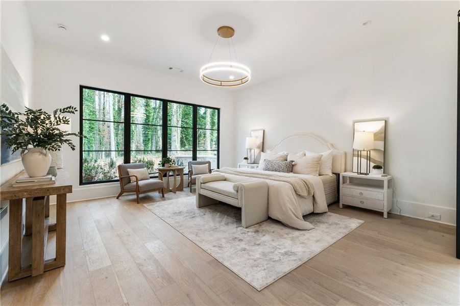 Furnished interior view inside a new home in , Alpharetta (Image 38).