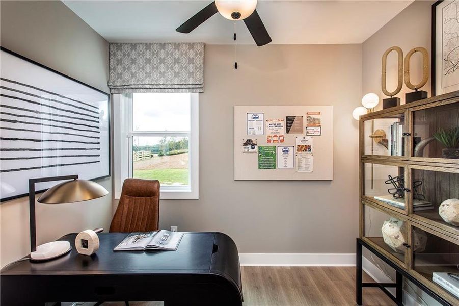 Furnished interior view inside a new home in Wisteria at GreenHouse, Marietta (Image 11).