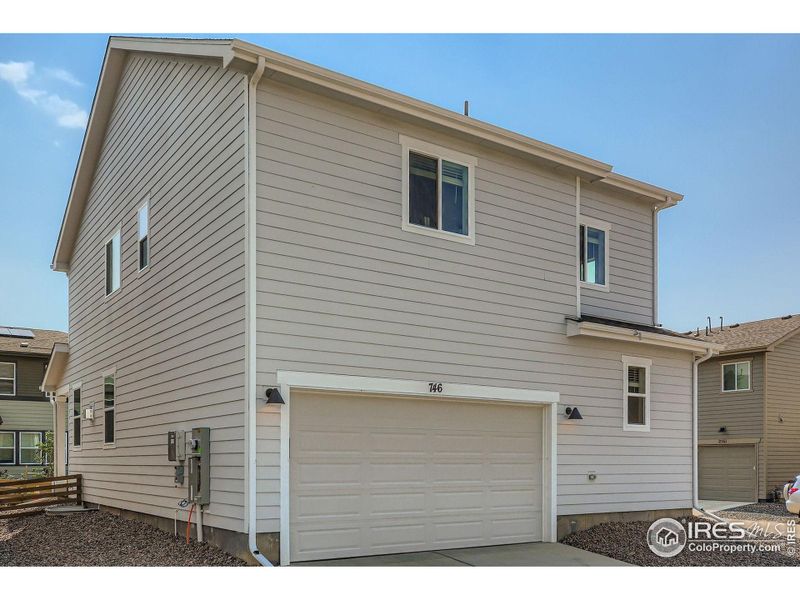 Exterior details and patio area of a home in Waterfield - Single Family Homes, Fort Collins (Image 22).