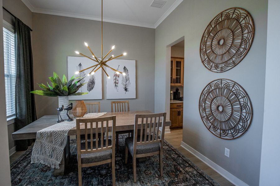 Representative furnished interior of a home built from the Willow by Grant & Co in Manor at Hall Creek, Arlington (Image 99).