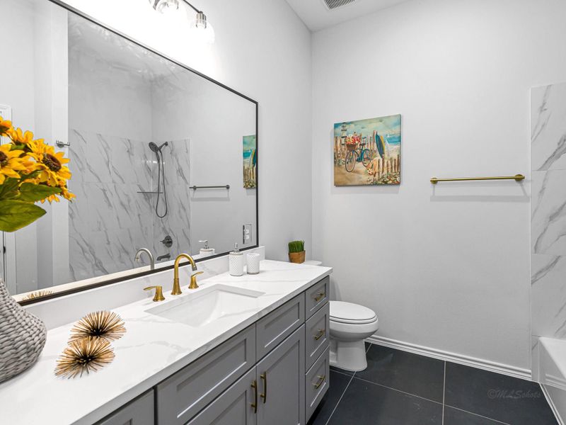 Furnished interior view inside a new home in , Houston (Image 9).