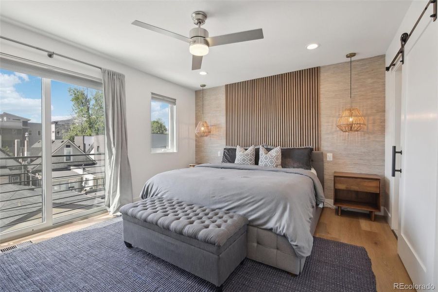 Primary Bedroom with feature wall