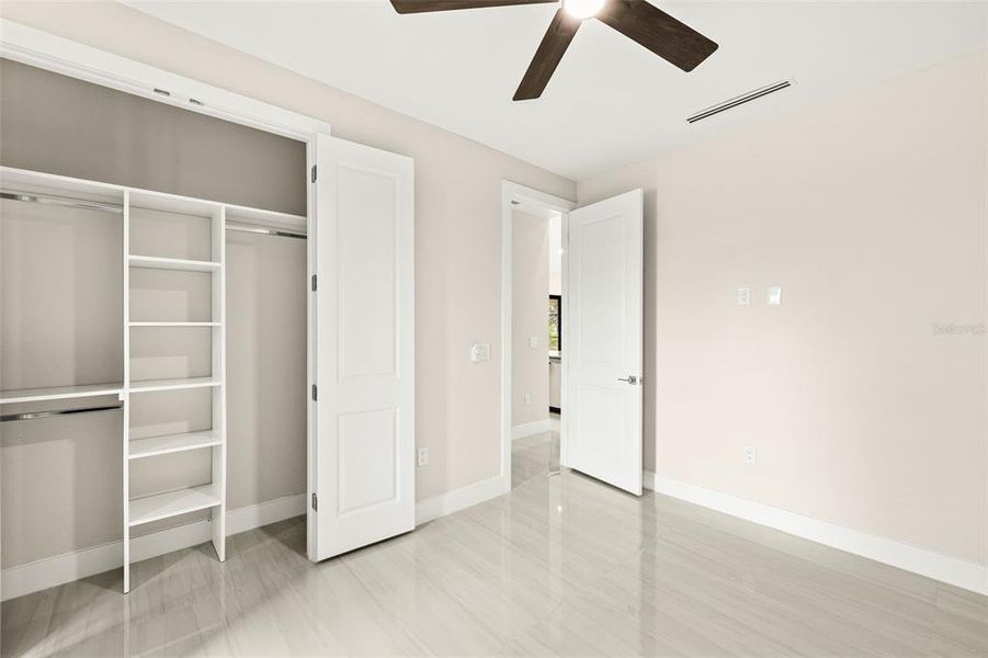 Bedroom 3 (large closet with built in shelves) Bedroom 3 (large closet with built in shelves)