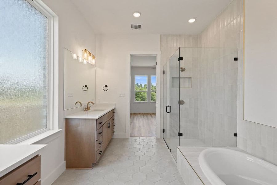 Furnished interior view inside a new home in Lariat, Liberty Hill (Image 19).