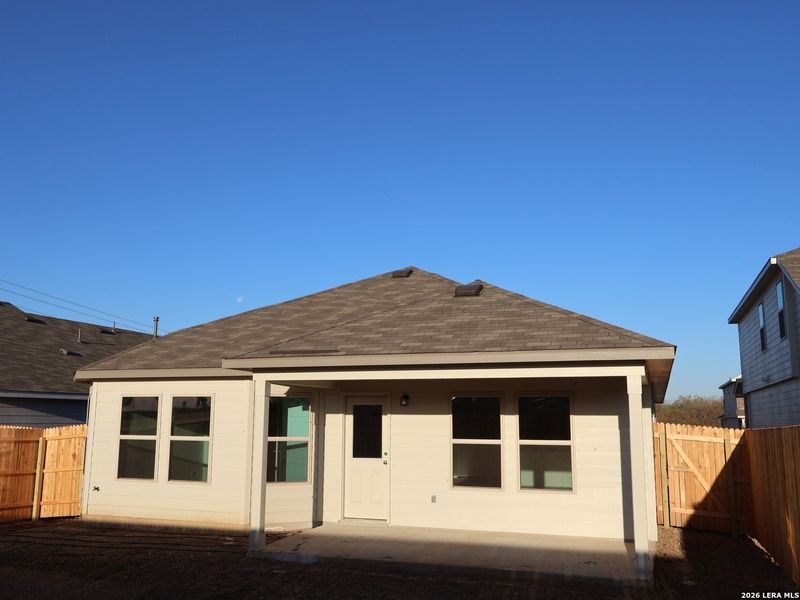 Exterior details and patio area of a home in Agave, San Antonio (Image 3).