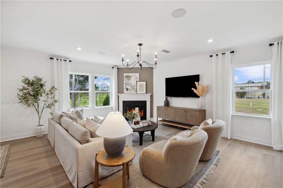 Furnished interior view inside a new home in Hamilton Place, Cartersville (Image 28).