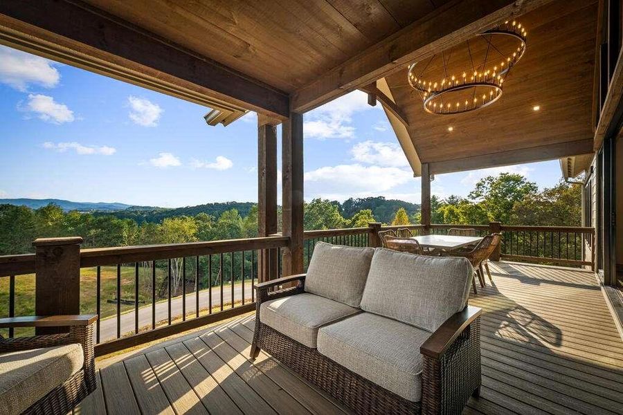 Exterior details and patio area of a home in , Blue Ridge (Image 40).