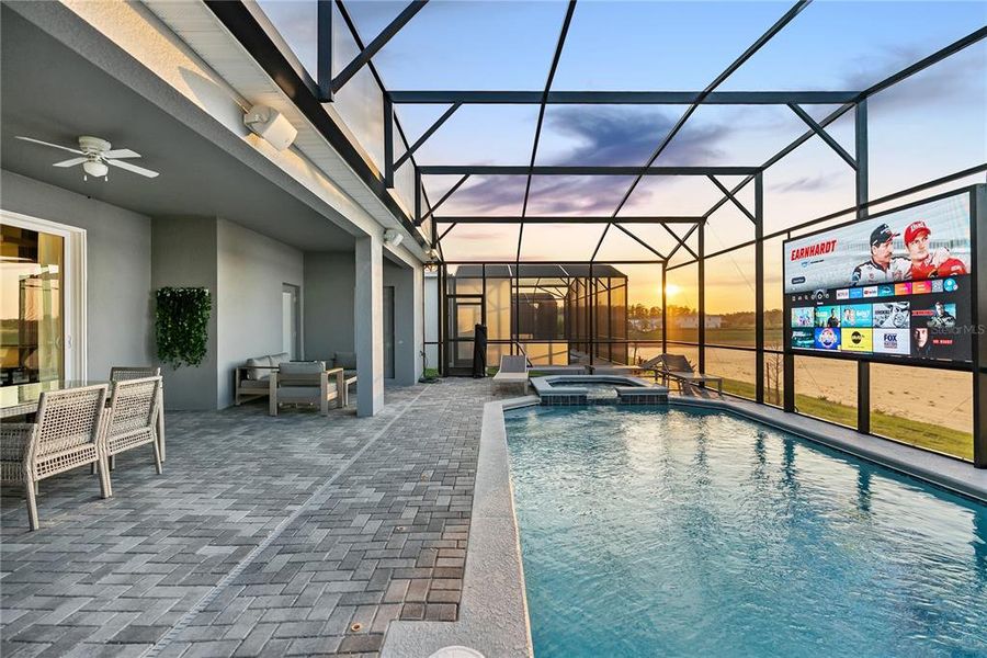 Exterior details and patio area of a home in Windsor Cay Resort, Clermont (Image 24). Exterior details and patio area of a home in Windsor Cay Resort, Clermont (Image 24).