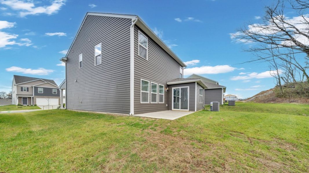Exterior details and patio area of a home in Johnson Farms, Greeneville (Image 3). Exterior details and patio area of a home in Johnson Farms, Greeneville (Image 3).