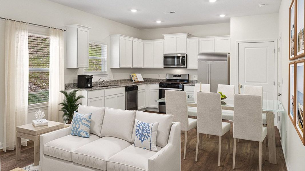 Representative furnished interior of a home built from the Bennet by D.R. Horton in Archer's Pointe, Johnson City (Image 4).