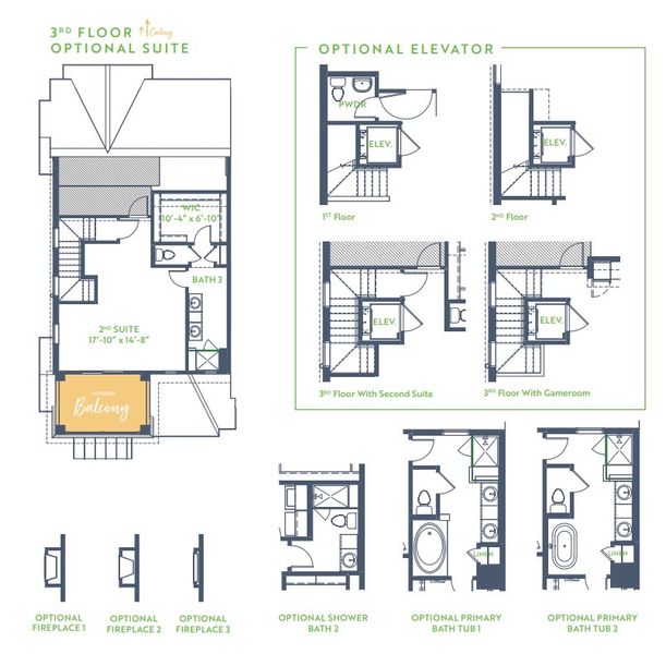 2D floor plan layout of this home in The Tribute, The Colony, TX (Image 4).