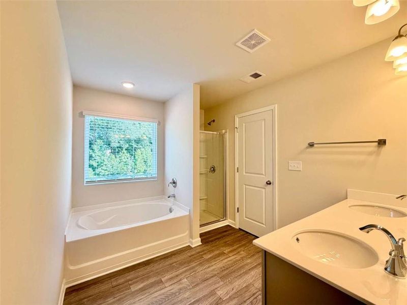 Furnished interior view inside a new home in , Hoschton (Image 9).