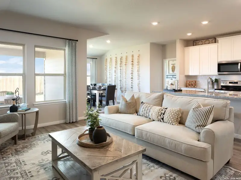 Furnished interior view inside a new home in , San Antonio (Image 4). Furnished interior view inside a new home in , San Antonio (Image 4).