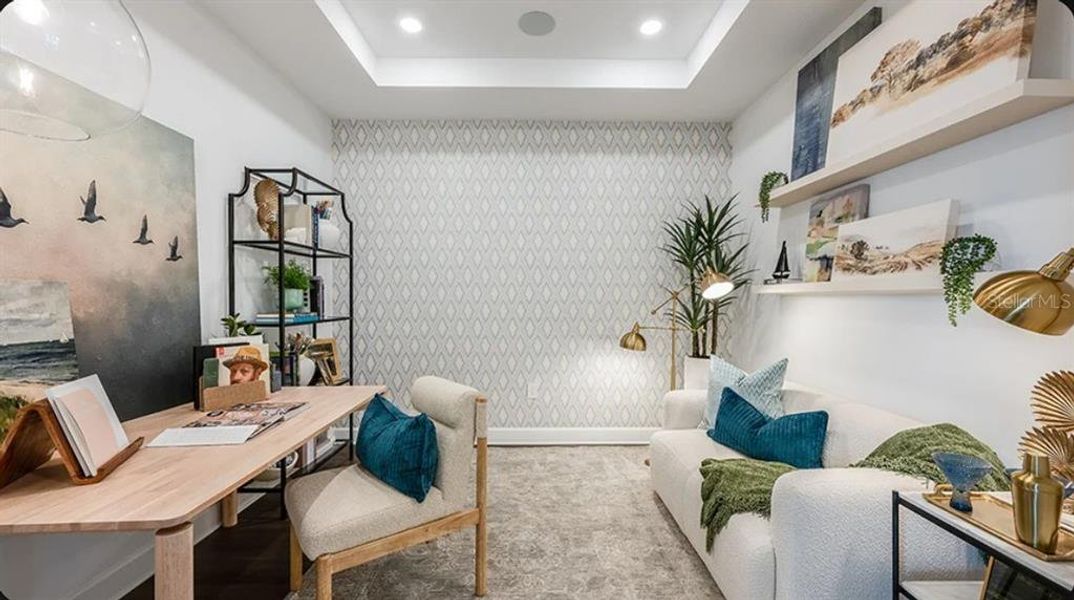 Furnished interior view inside a new home in Esplanade at McKinnon Groves, Winter Garden (Image 5).