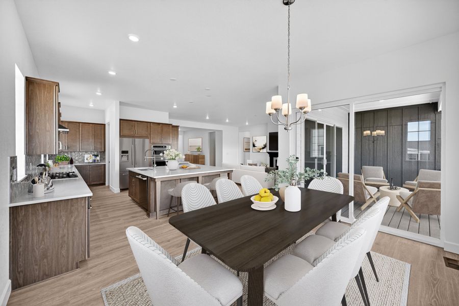 Furnished interior view inside a new home in Macanta, Castle Rock (Image 8).