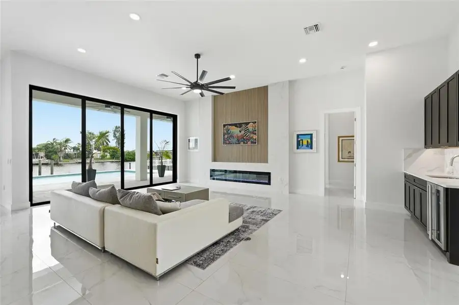 Furnished interior view inside a new home in , Cape Coral (Image 42).