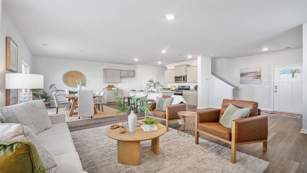 Furnished interior view inside a new home in The Groves at Bees Creek, Ridgeland (Image 5).