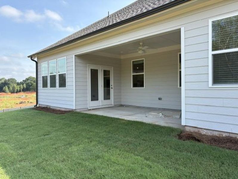 Exterior details and patio area of a home in Wellington Estates, Madison (Image 2).