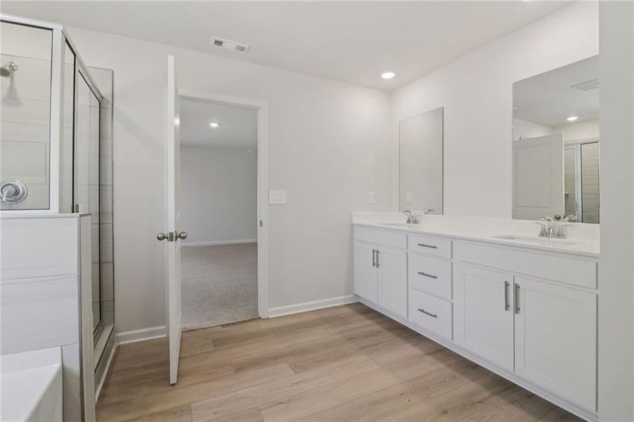Furnished interior view inside a new home in Harmony Manor, Fairburn (Image 36).