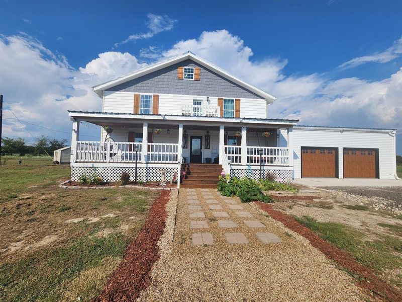 Front exterior of a new home in , Lone Oak, TX, highlighting curb appeal (Image 2). Front exterior of a new home in , Lone Oak, TX, highlighting curb appeal (Image 2).