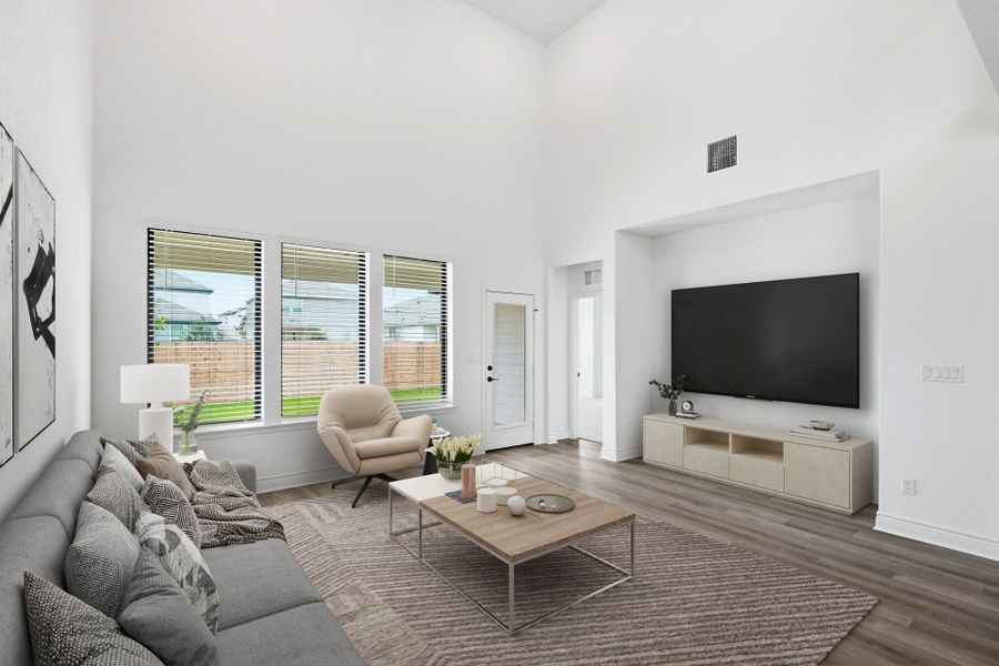 Representative furnished interior of a home built from the Sanford by Pulte Homes in Davis Ranch, San Antonio (Image 5).
