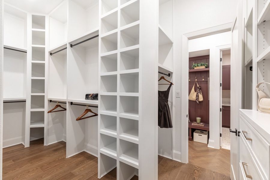 Representative Primary Closet - some options shown Representative Primary Closet - some options shown