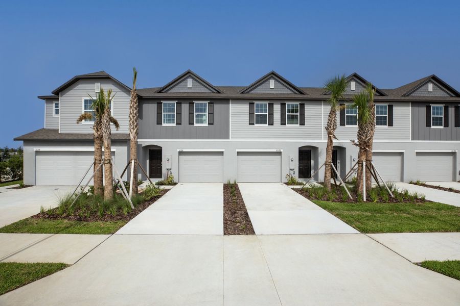 Front exterior of a new home in Mirada, San Antonio, FL, highlighting curb appeal (Image 27).