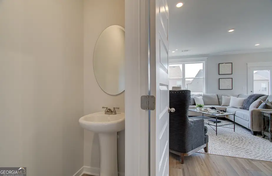 Furnished interior view inside a new home in The Towns at Auburn Station West, Auburn (Image 14).