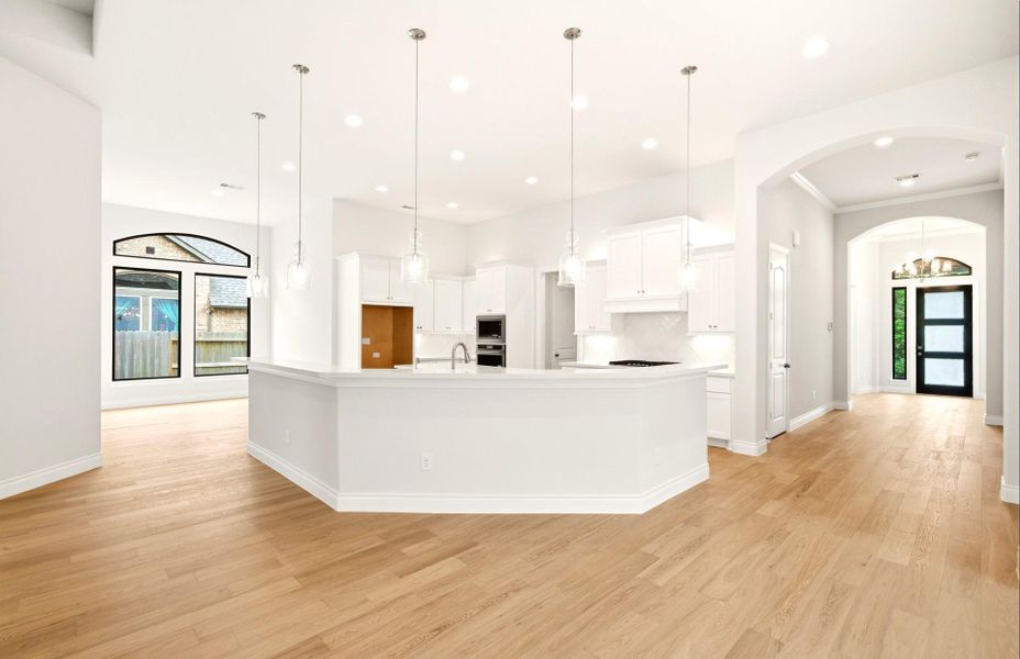 Furnished interior view inside a new home in The Woodlands Hills 65′, Willis (Image 9).