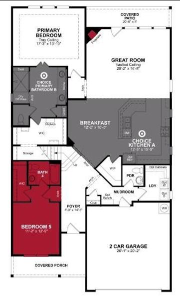 Beazer Homes Valencia on the Lake Blackburn Floorplan