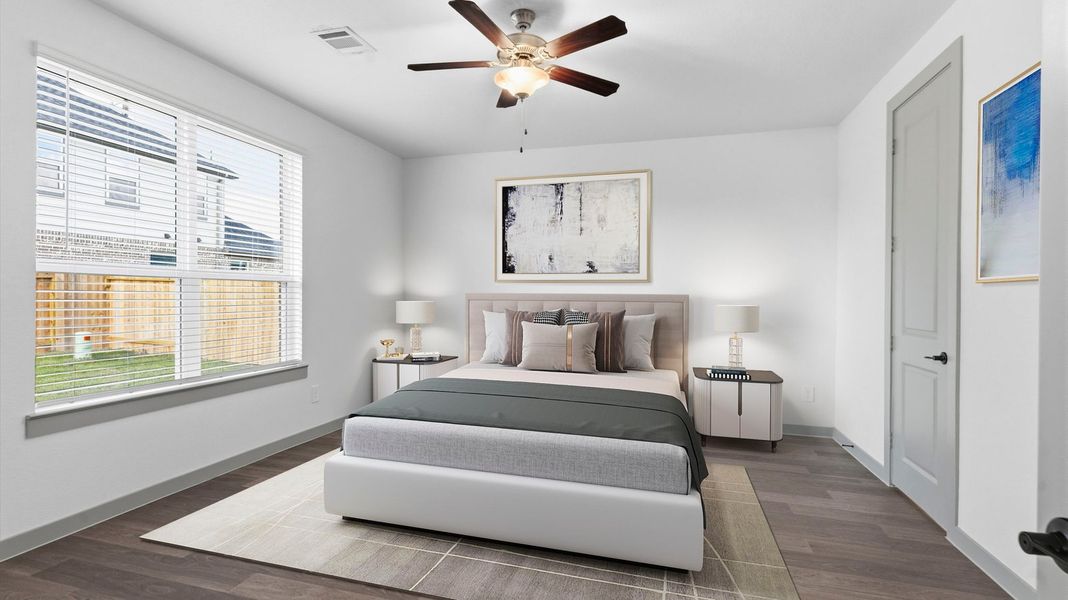 Furnished interior view inside a new home in Westland Ranch 50' Homesites, League City (Image 8).