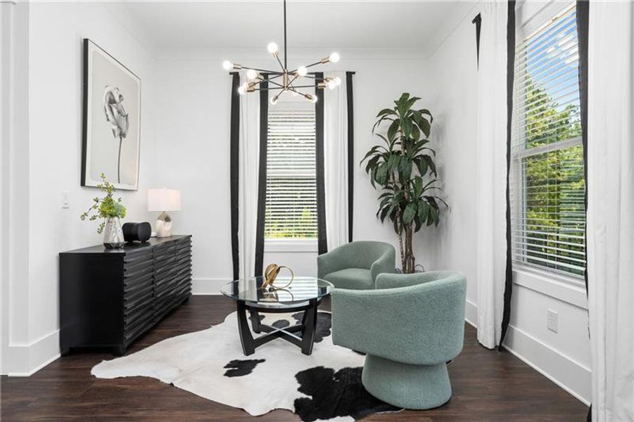 Furnished interior view inside a new home in , Stockbridge (Image 11).