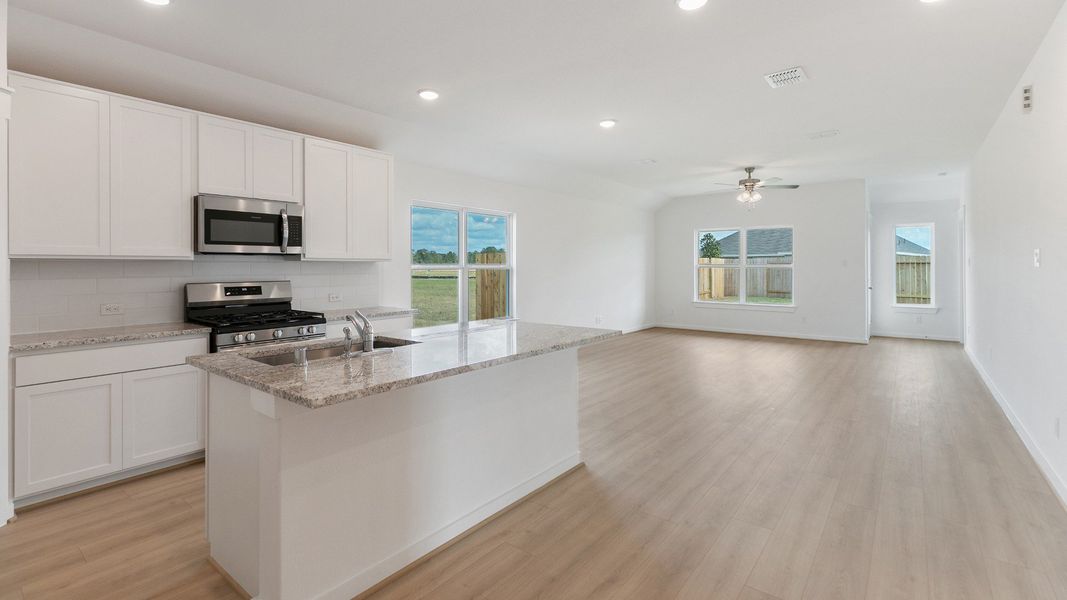 Furnished interior view inside a new home in Cielo, Conroe (Image 8). Furnished interior view inside a new home in Cielo, Conroe (Image 8).