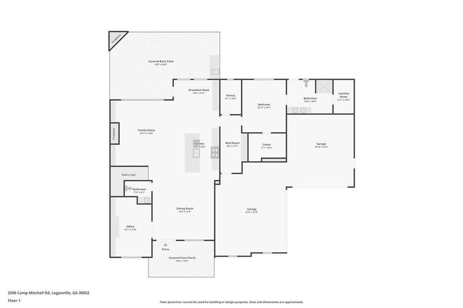 2D floor plan layout of this home in , Grayson, GA (Image 6).