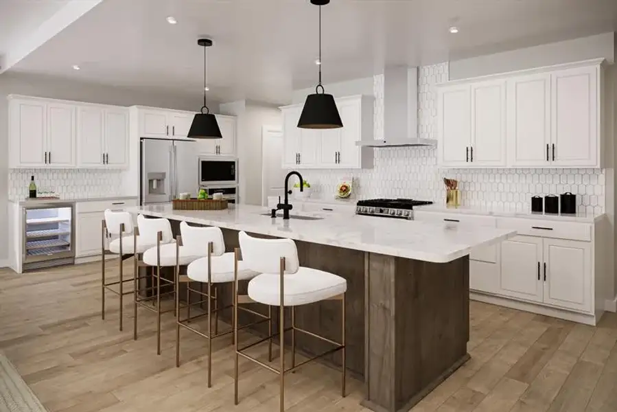 Representative furnished interior of a home built from the Tradewinds by Ryan Homes in Seminole Palms, Palm Coast (Image 2).