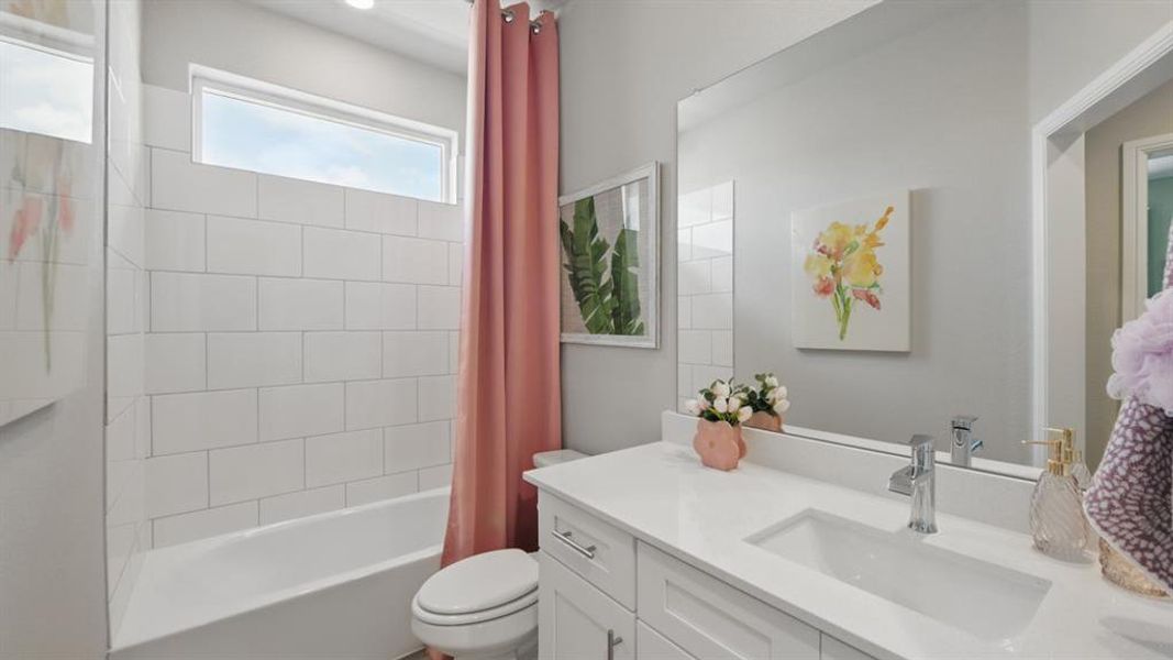 Furnished interior view inside a new home in Eagle Creek, Denton (Image 34).