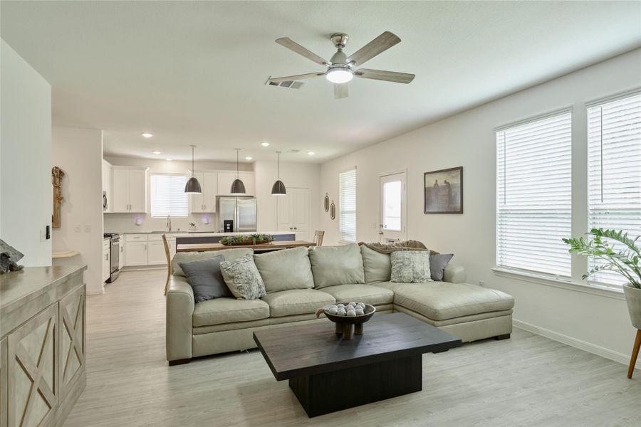 Furnished interior view inside a new home in The Pines At Seven Coves, Willis (Image 24).