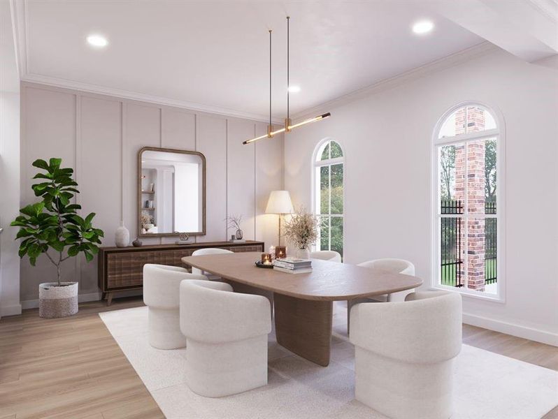 Furnished interior view inside a new home in Park Walke, Alpharetta (Image 6).