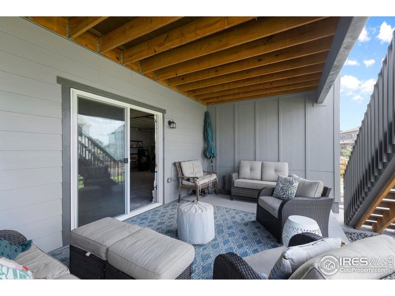 Exterior details and patio area of a home in Morgan Hill, Erie (Image 22).
