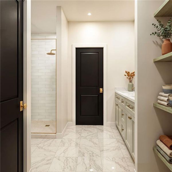 Furnished interior view inside a new home in , Alpharetta (Image 15).